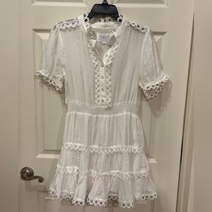 The Shirt by Rochelle Behrens White Mini Dress